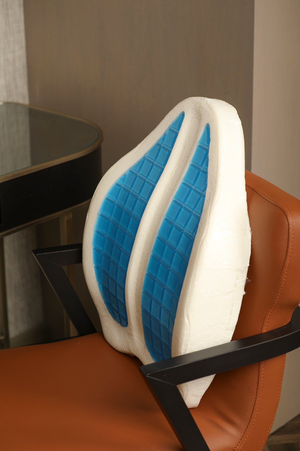 Visco Ortopedik Jelli Serinletici Lüks Bel Yastığı | Yeni Nesil Büyük Boy Bel Destek Yastığı | 54 × 42 × 9 cm